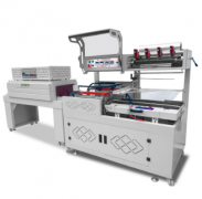 全自动热收缩包装机封切机礼盒套膜塑封机热收缩餐具封膜套袋机