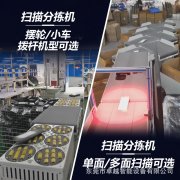 自动快递分拣机视觉扫码分拣机智能快递扫描分拣输送线摆轮分拣机