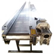  链板输送机提升机铸件加工冷却压铸板式输送机不锈钢板链输送机